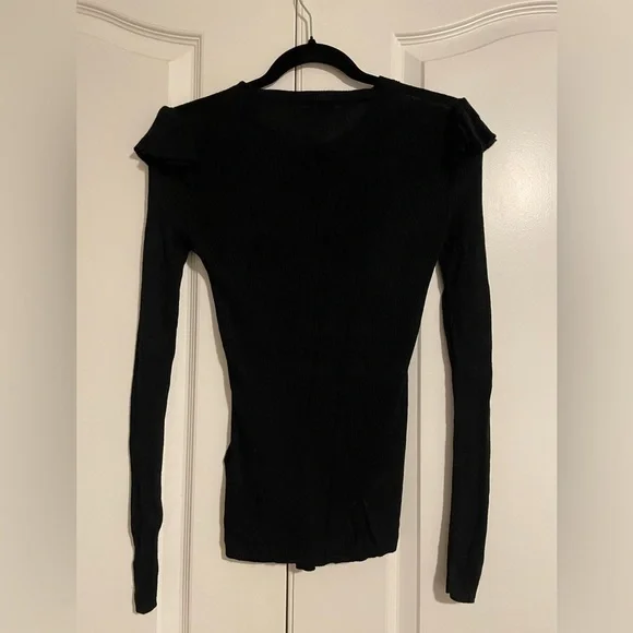 Madewell Ruffle Sleeve Pullover Sweater - Picture 4 of 6